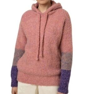 FRNCH Paris Nilo Hooded Colorblock Sweater Size S